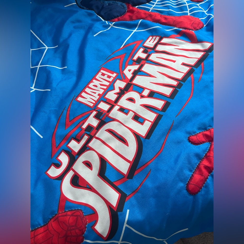 Handmade Supehero Spider-Man Kids Quilt One Of Kind - Picture 4 of 8